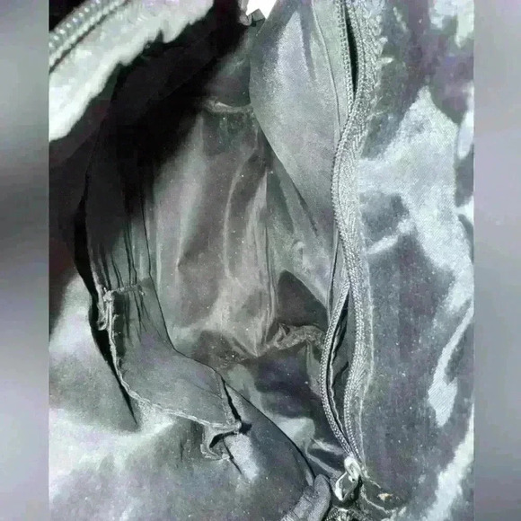 Black and Floral Print Mini Backpack - Picture 2 of 7